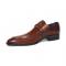 Duca Di Matiste "Garda" Brown Genuine Italian Calfskin Monk Strap Loafer Shoes.